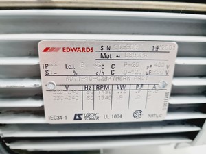 Thumbnail image of Edwards 30 E2M30 Rotary Vane Dual Stage Vacuum Pump