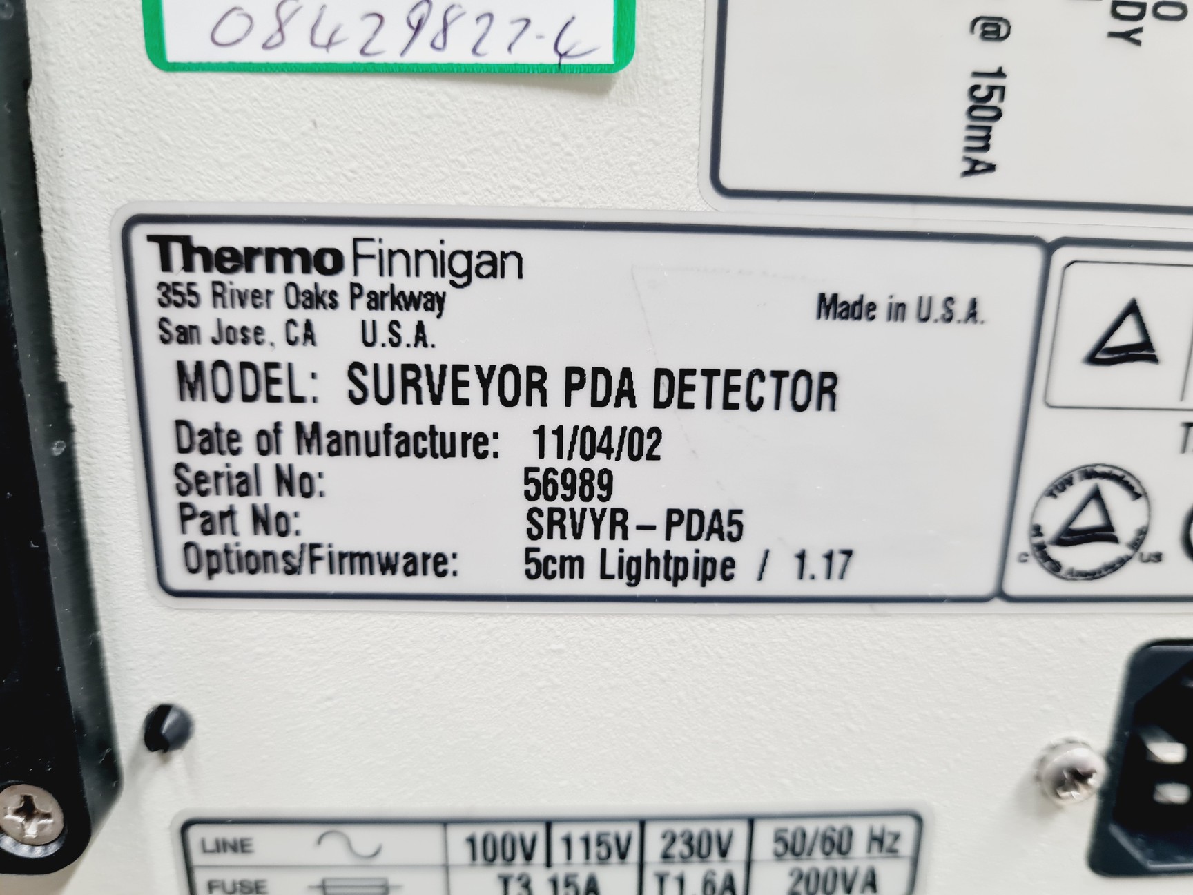 Image of Thermo Finnigan Surveyor PDA Detector, Autosampler, LC Pump