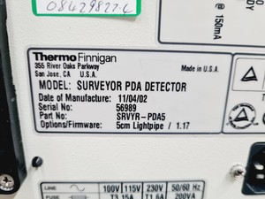 Thumbnail image of Thermo Finnigan Surveyor PDA Detector, Autosampler, LC Pump