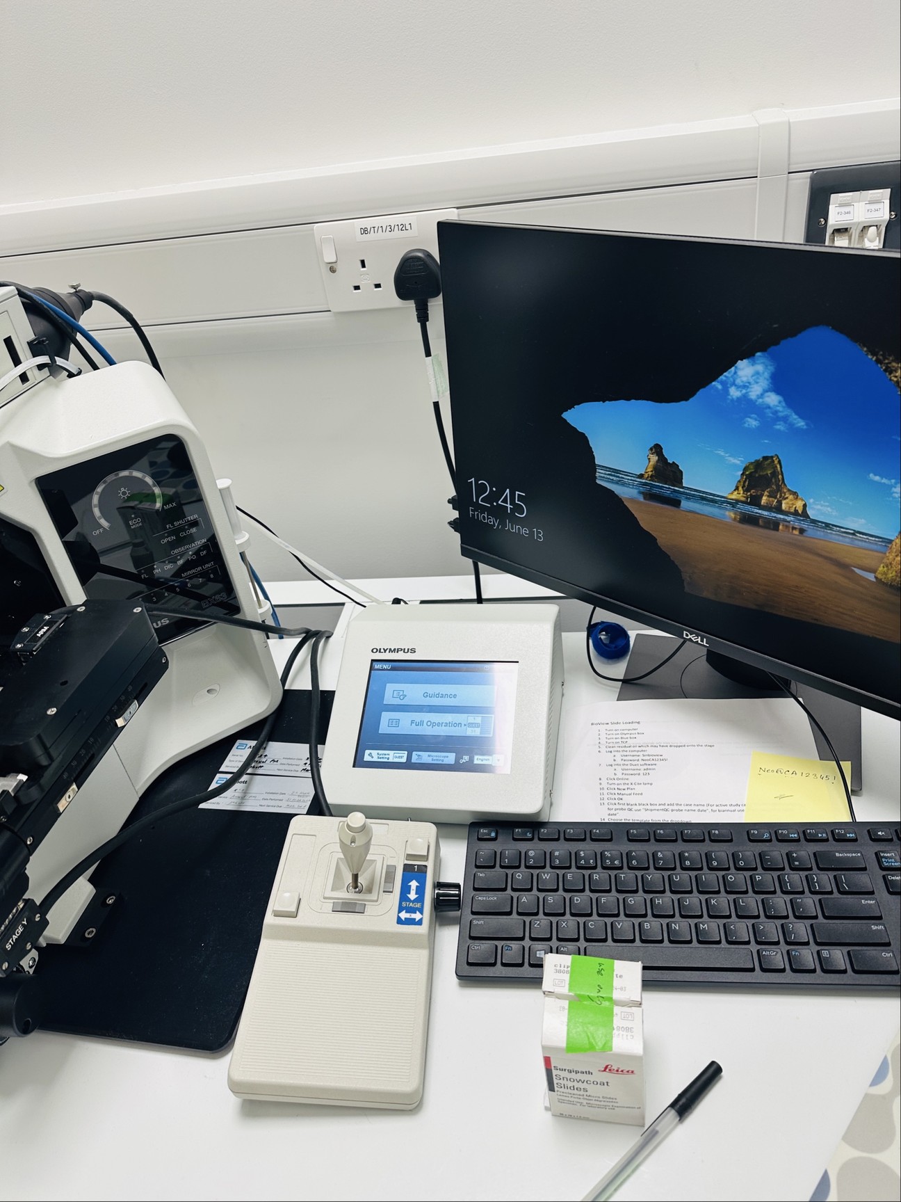 Image of BioView / Olympus BX63 Automated Fluorescence Microscope System (S/N 534) Lab