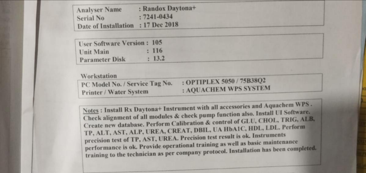 Image of Randox RX Daytona+ Plus Clinical Chemistry Analyser Biochemistry System (2018)