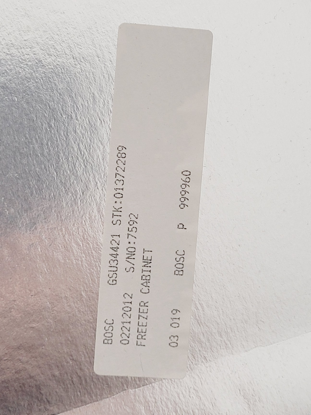 Image of Bosch GSU34421 Logixx Tall -20 Freezer