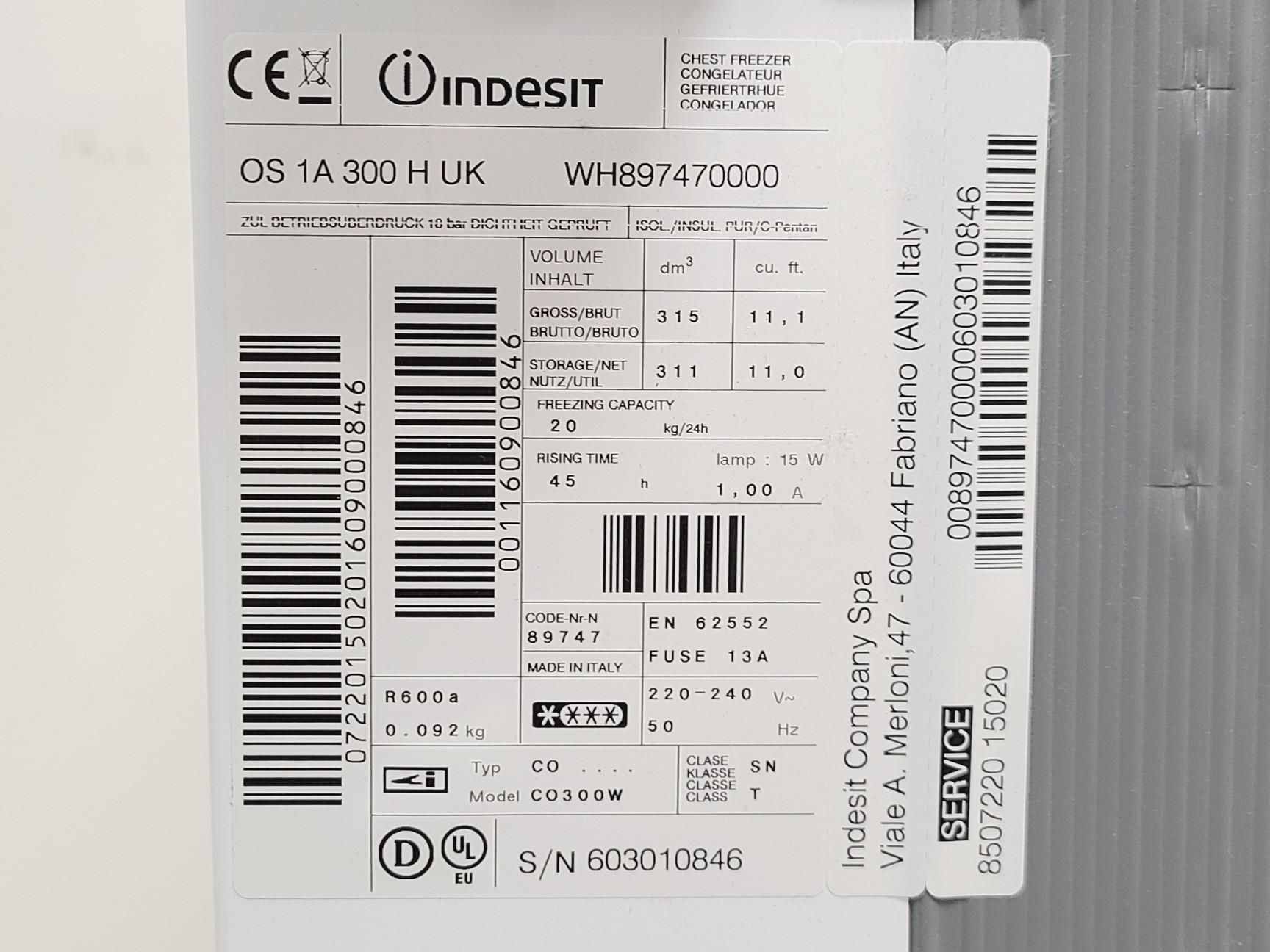 Image of Indesit OS 1A 300 H UK Chest Freezer 