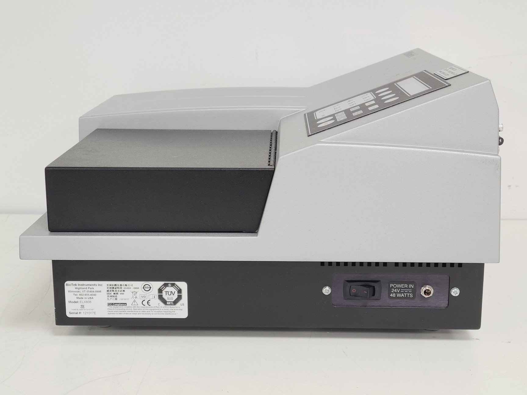 El808 Read Pattern Biotek Instruments ELx808 Microplate Reader