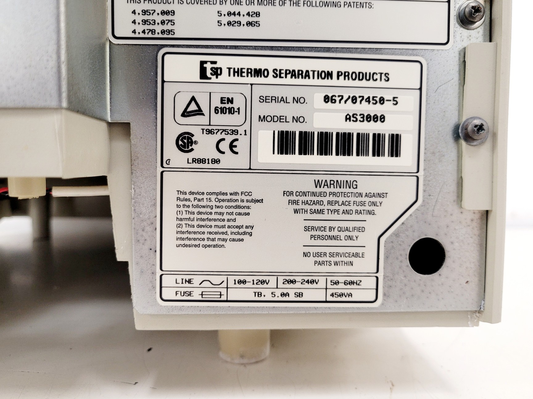Image of Thermo Separation Products SpectraSystem AS3000 Autosampler