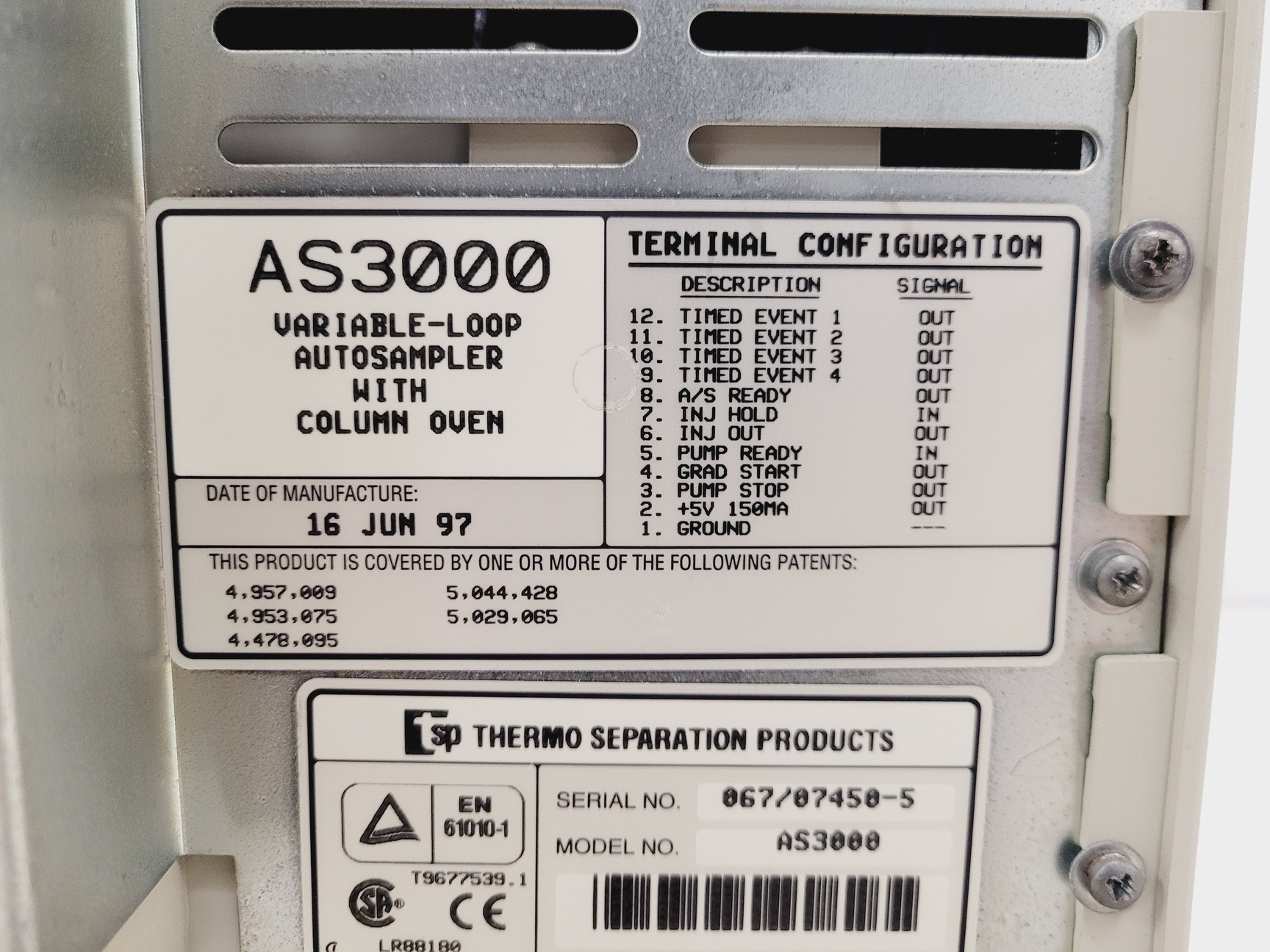 Image of Thermo Separation Products SpectraSystem AS3000 Autosampler