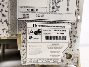 Thumbnail image of Thermo Separation Products SpectraSystem AS3000 Autosampler