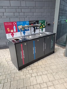 Thumbnail image of Wooden 4 Waste Stream Bin