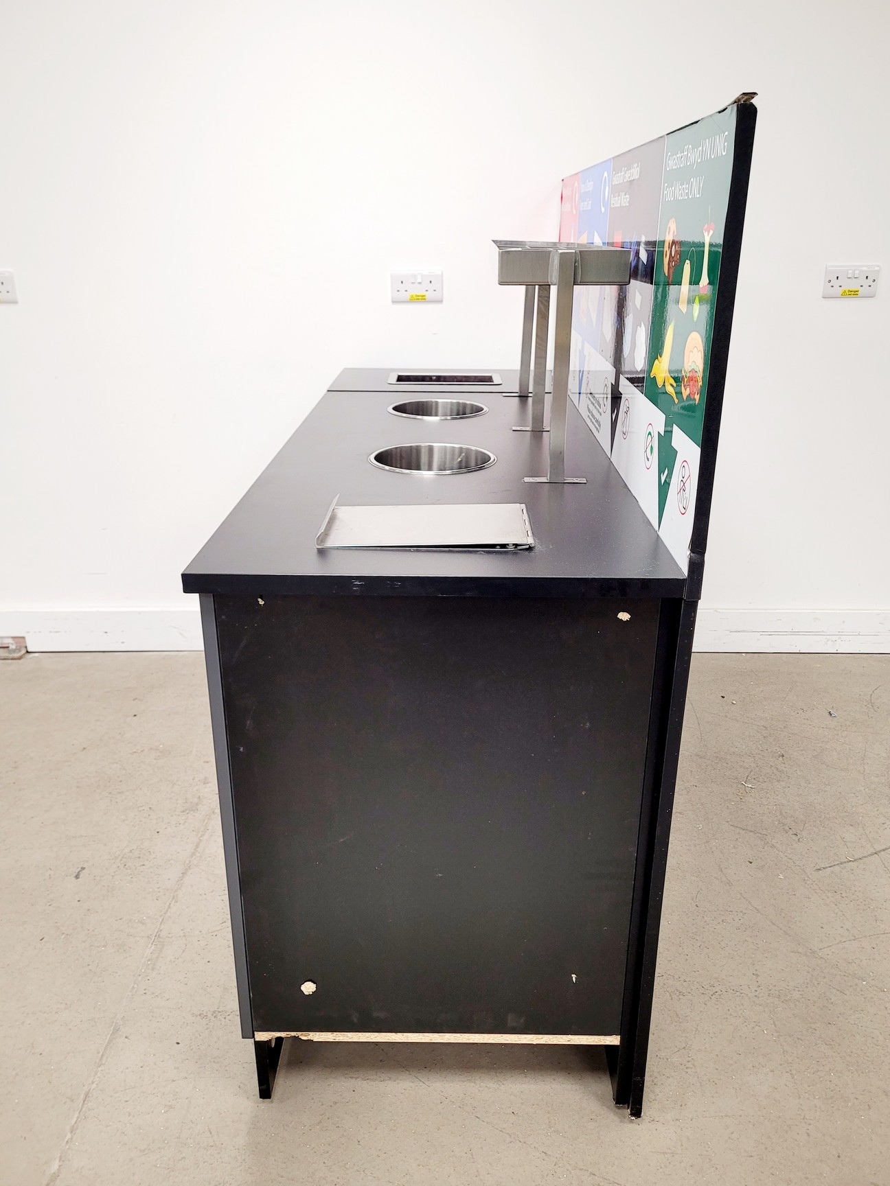 Image of Wooden 4 Waste Stream Bin Metal & Plastic, Paper, General Waste & Food Waste 