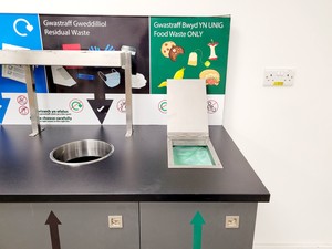 Thumbnail image of Wooden 4 Waste Stream Bin Metal & Plastic, Paper, General Waste & Food Waste 