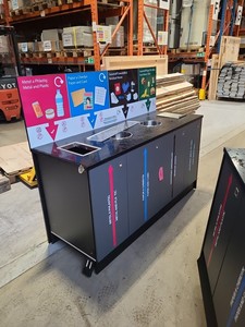 Thumbnail image of Wooden 4 Waste Stream Bin