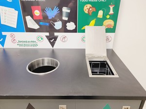 Thumbnail image of Wooden 4 Waste Stream Bin Metal & Plastic, Paper, General Waste & Food Waste 