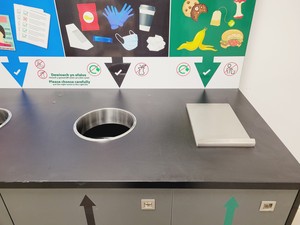 Thumbnail image of Wooden 4 Waste Stream Bin Metal & Plastic, Paper, General Waste & Food Waste 