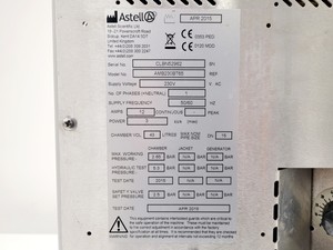 Thumbnail image of Astell AMB230BT65 Benchtop Autoclave