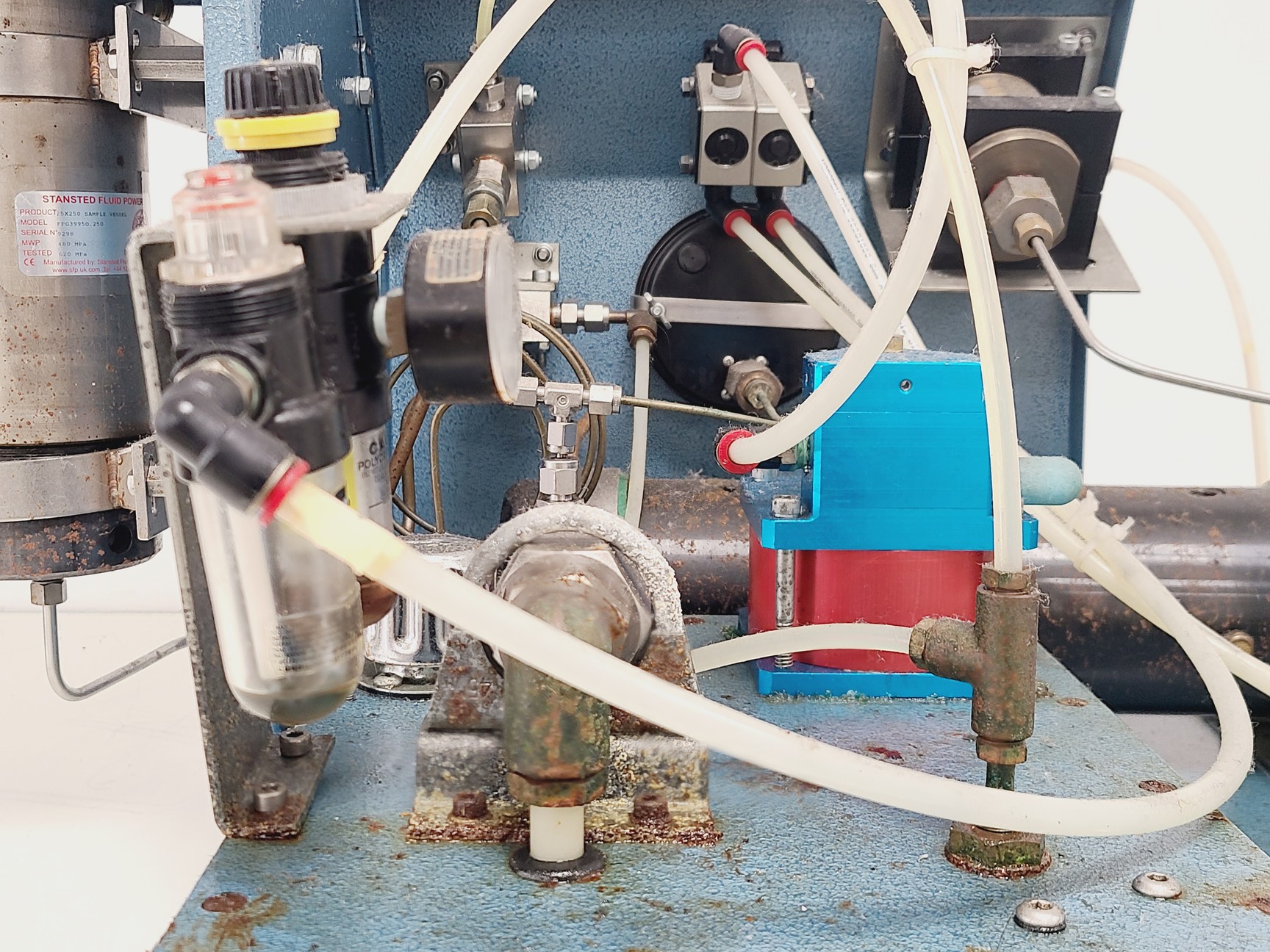 Image of Cold Isostatic Press with Neslab RTE 200 Recirculating Water Bath