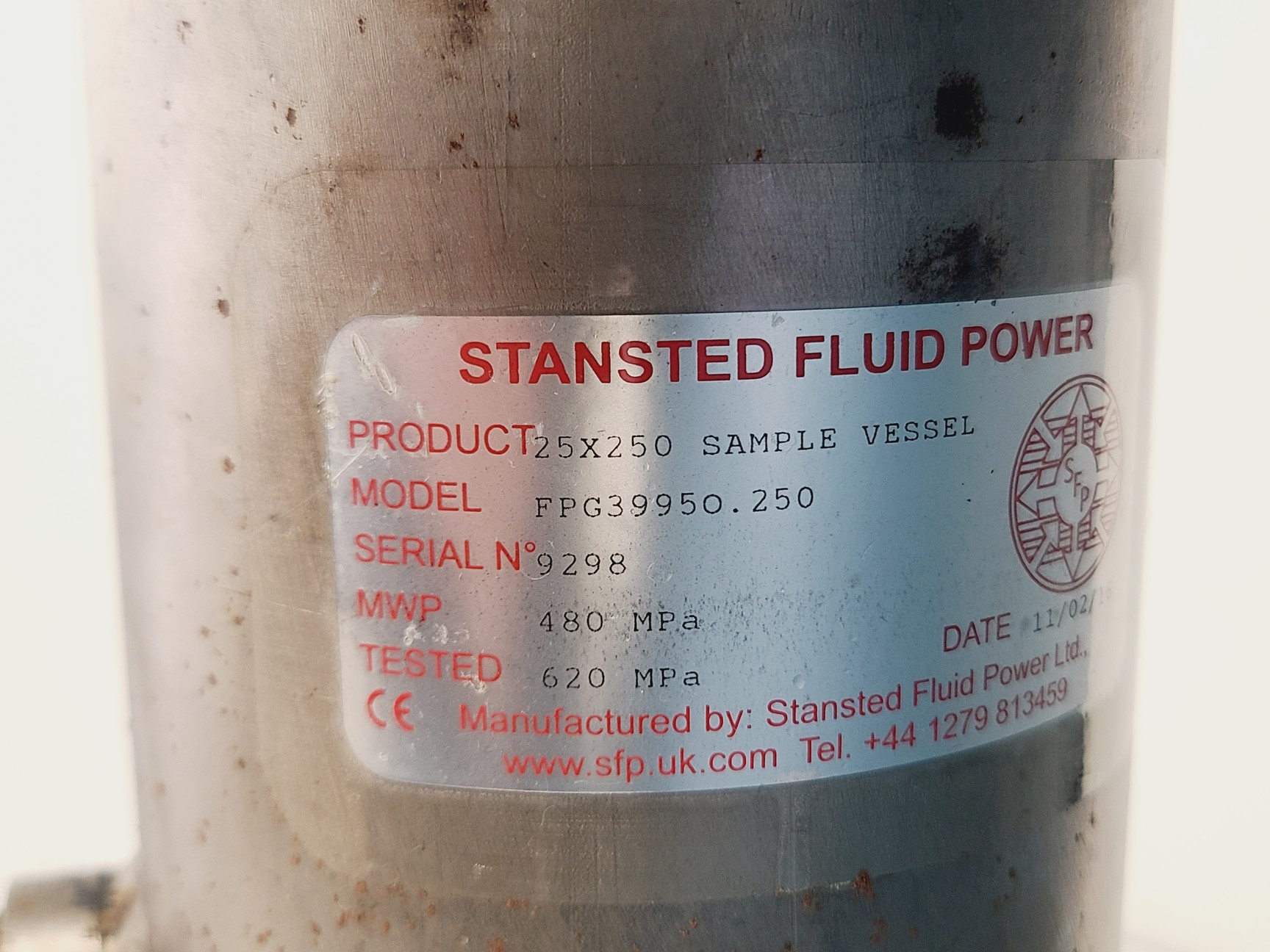 Image of Cold Isostatic Press with Neslab RTE 200 Recirculating Water Bath