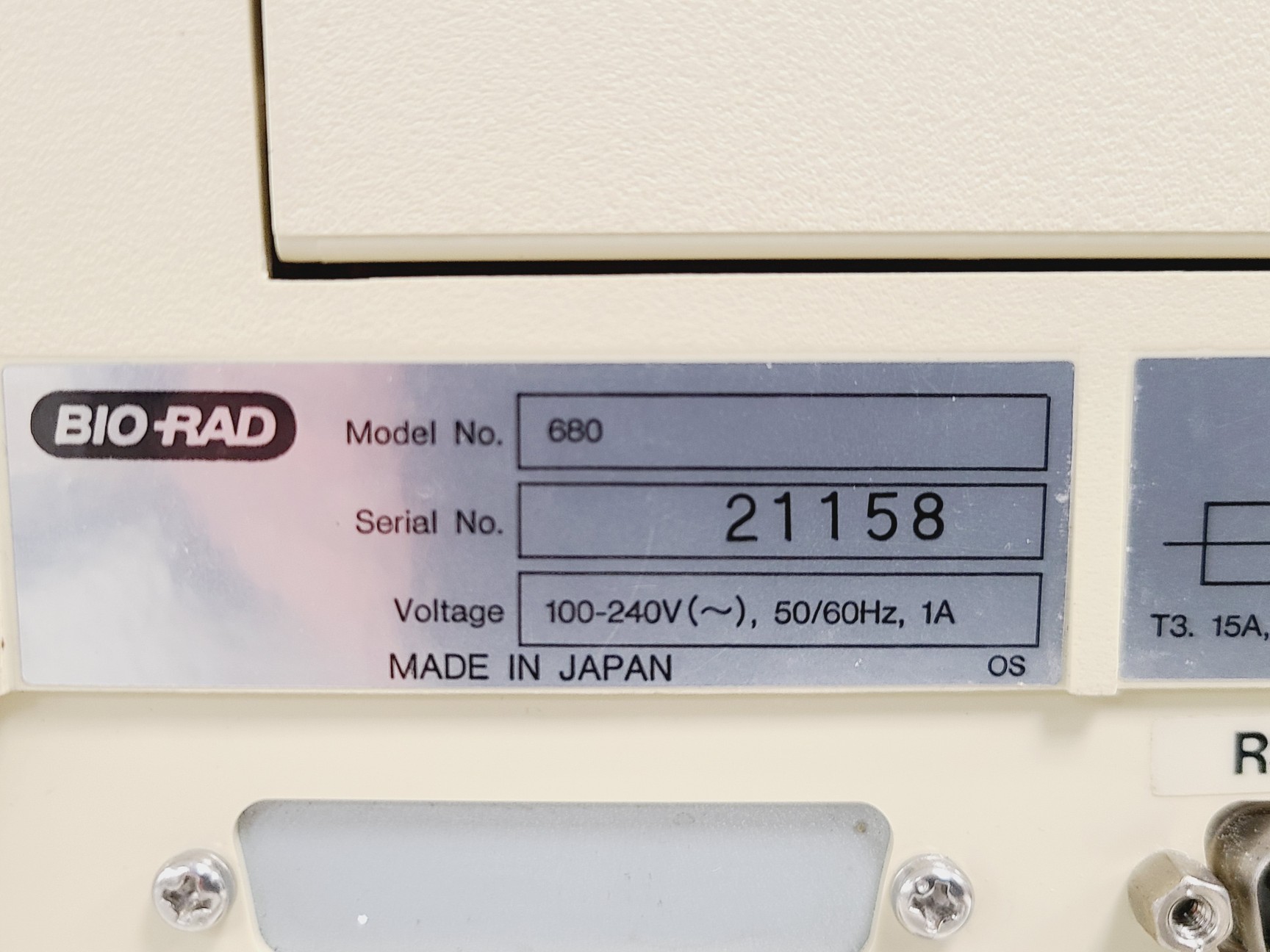 Image of Bio-Rad Model 680 Microplate Reader with PC