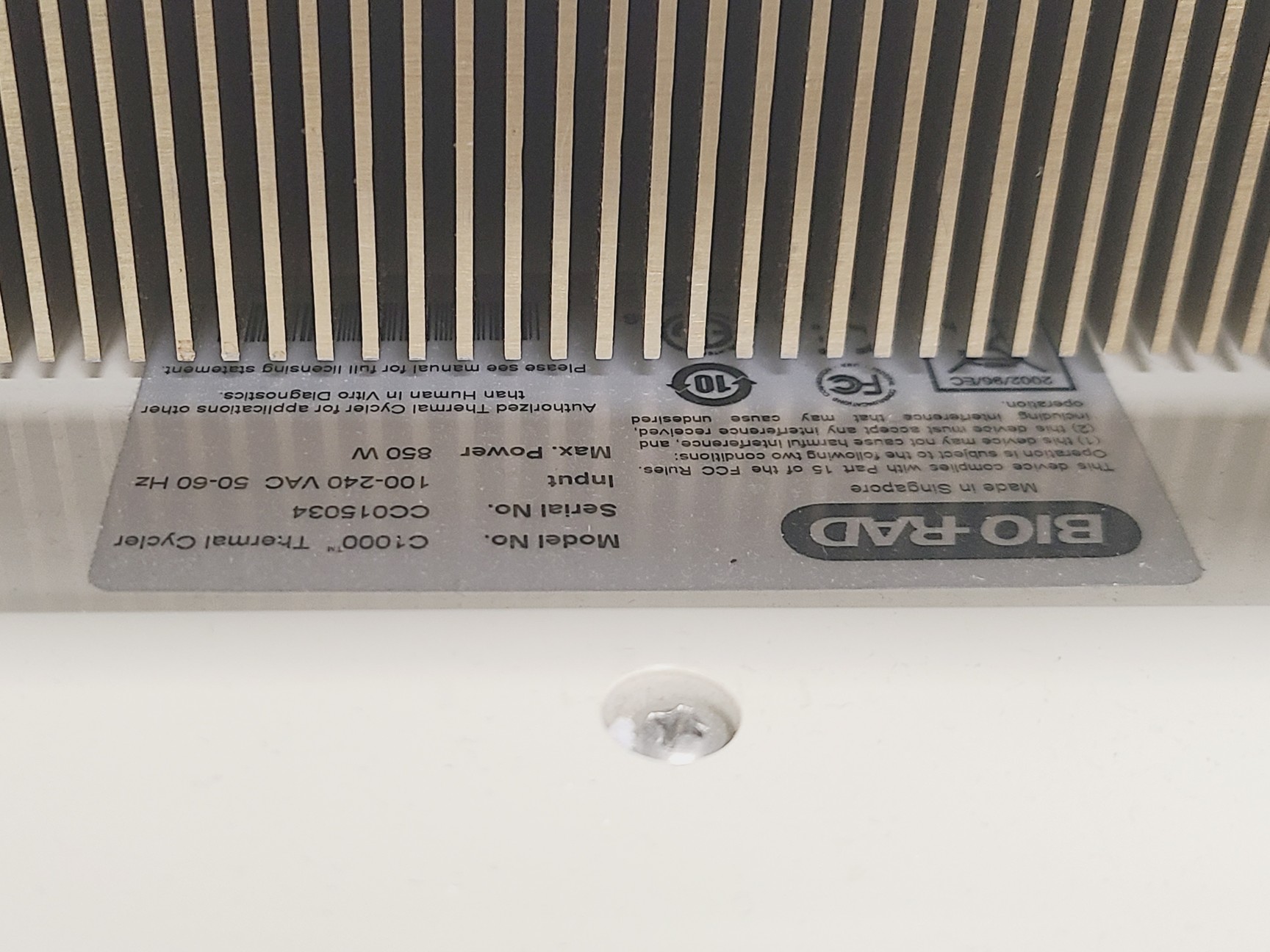 Image of Bio-Rad CFX384 Real time system C1000 Thermocycler (manual lid) Lab