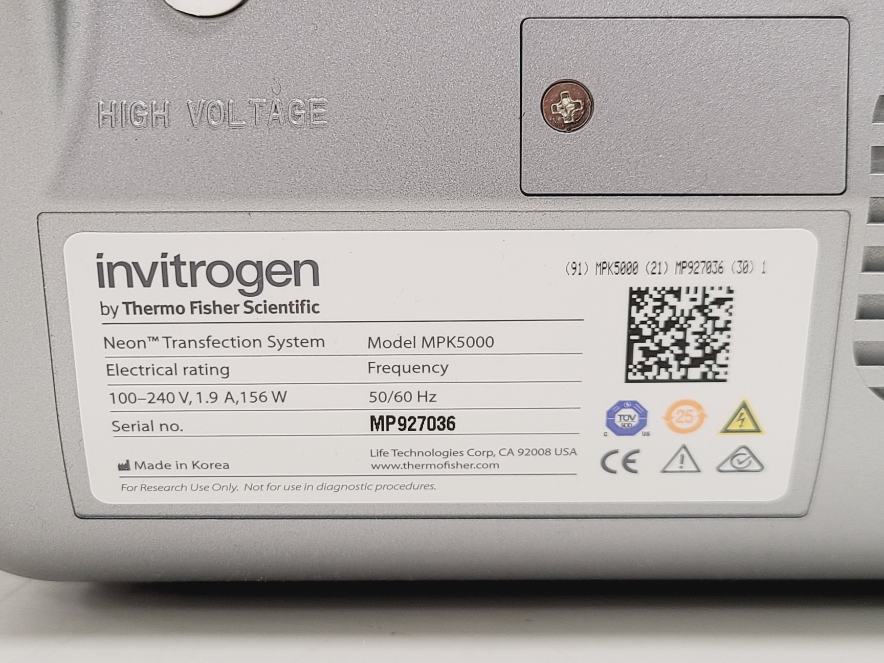 Image of Invitrogen Neon Electroporator Transfection System MPK5000