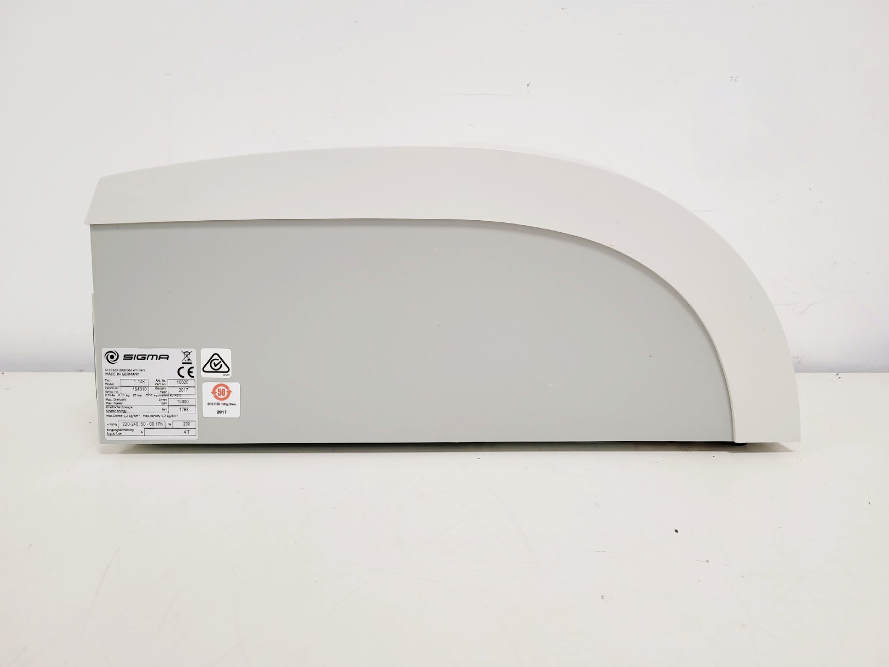 Image of Sigma 1-14K Benchtop Centrifuge