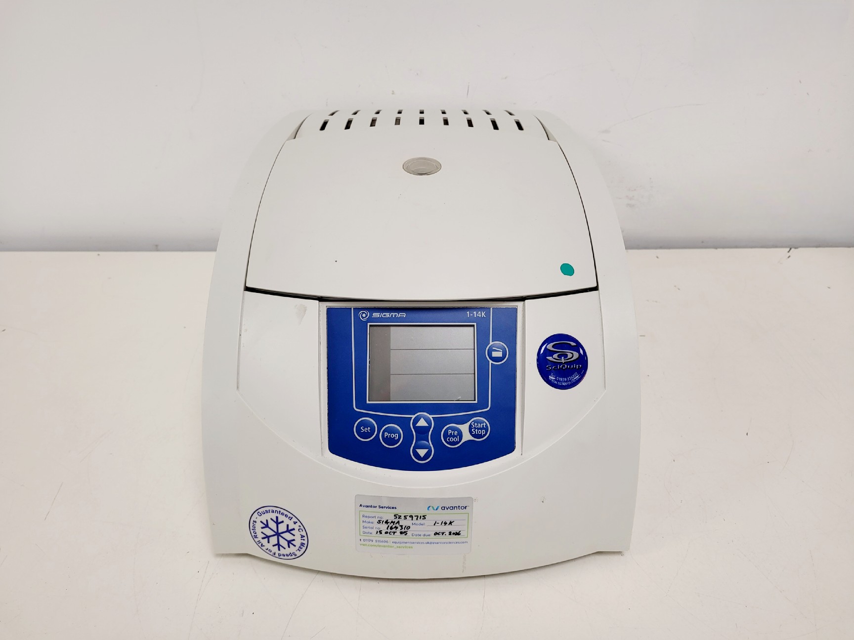 Image of Sigma 1-14K Benchtop Centrifuge