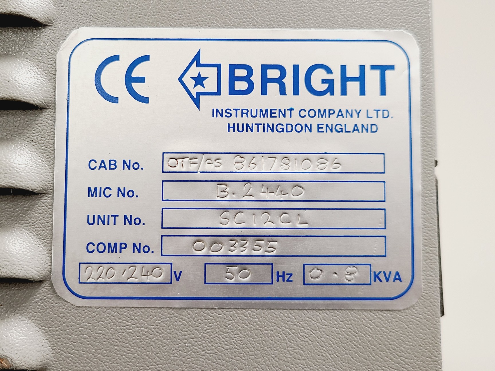 Image of Bright Cryostat with 5030 Microtome