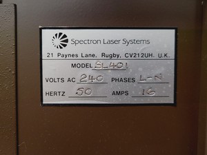 Thumbnail image of Spectron Laser Systems Model SL401 Class IV Laser 