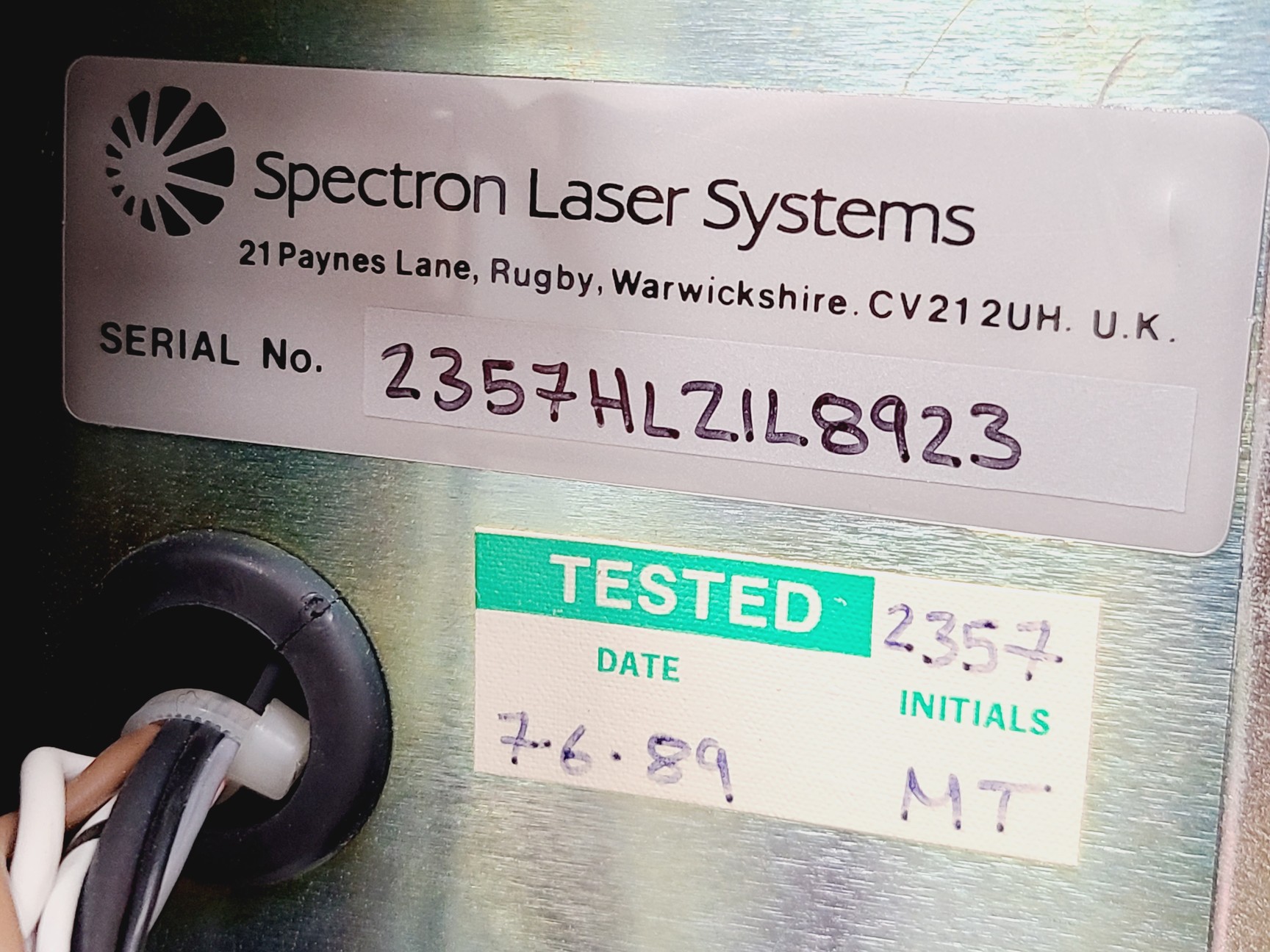 Image of Spectron Laser Systems Model SL401 Class IV Laser 