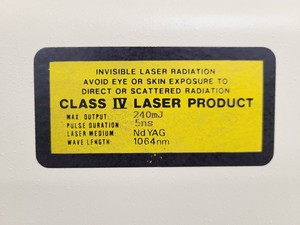 Thumbnail image of Spectron Laser Systems Model SL401 Class IV Laser 