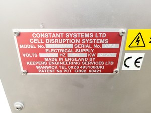 Thumbnail image of Constant Systems Cell Disruption Systems One Shot Model 53 - 48x37x93 cm Lab