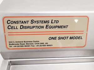 Thumbnail image of Constant Systems Cell Disruption Systems One Shot Model 53 - 48x37x93 cm Lab