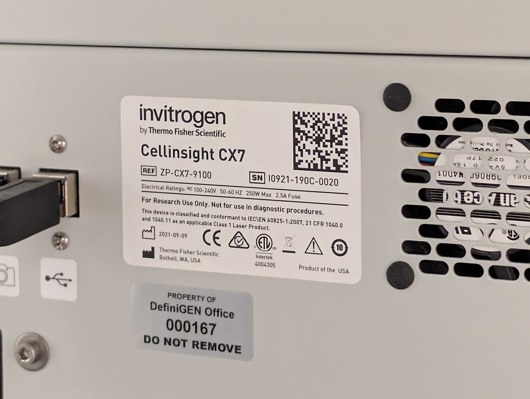 Image of Thermo Scientific CellInsight CX7 High Content Analysis Platform (Confocal) HCS
