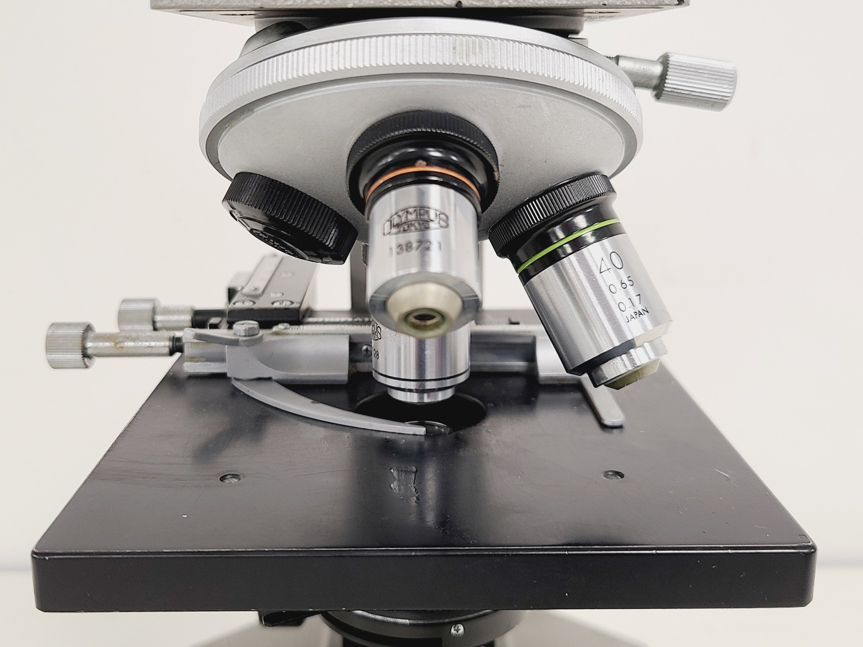 Image of Olympus CH Monocular Compound Microscope w/ 10x/40x/100x Lab