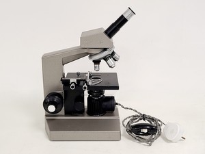Thumbnail image of Olympus CH Compound Monocular Microscope w/ 3 x Objectives 10x/40x/100x 