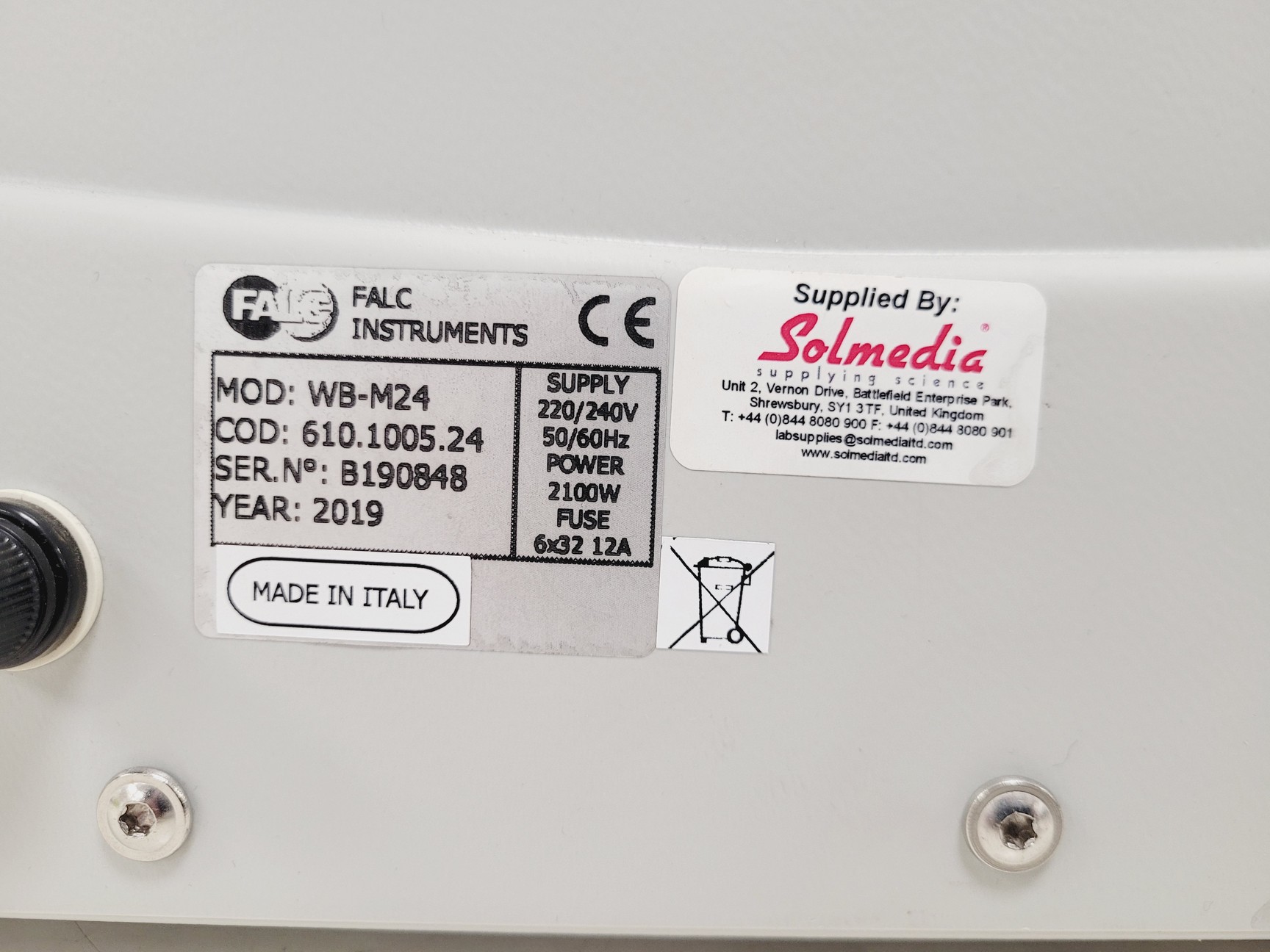 Image of Falc WB-M24 Water Bath