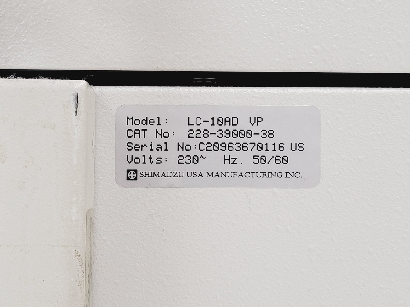 Image of Shimadazu HPLC System