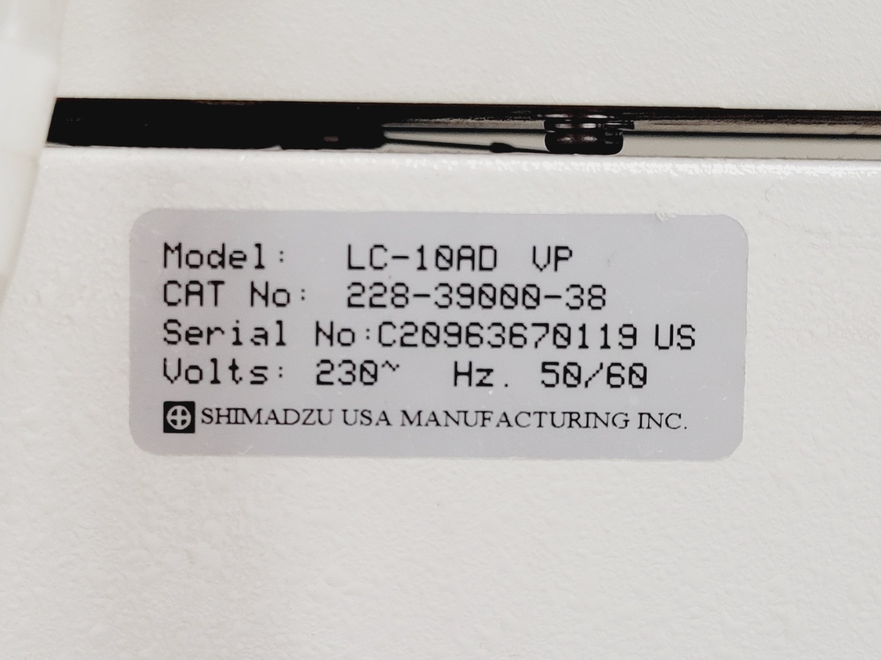 Image of Shimadazu HPLC System