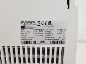 Thumbnail image of Thermo Scientific Fresco 21 Refrigerated Benchtop Centrifuge