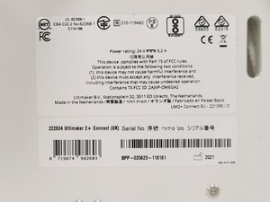 Thumbnail image of Ultimaker 2+ Connect 3D Printer w/ Air Manager & Accessories