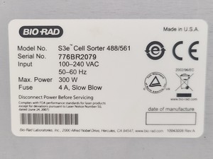 Thumbnail image of Bio-Rad S3e Cell Sorter 488/561