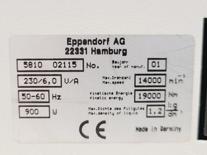 Thumbnail image of Eppendorf 5810 Benchtop Centrifuge