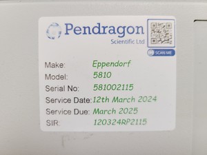 Thumbnail image of Eppendorf 5810 Benchtop Centrifuge