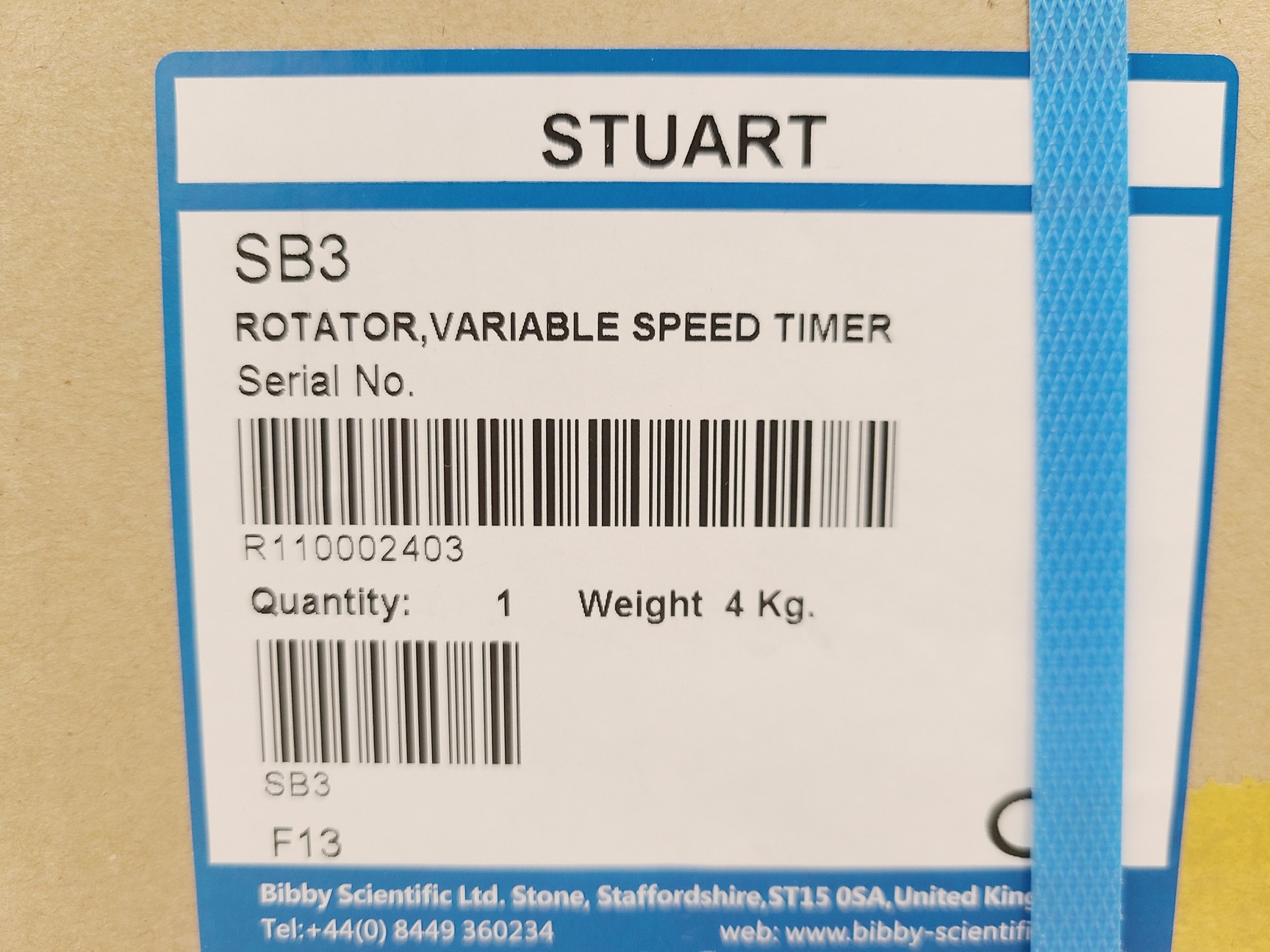 Image of Stuart SB3 Rotator & SB3/1 1.5ml Tube Holder (New)