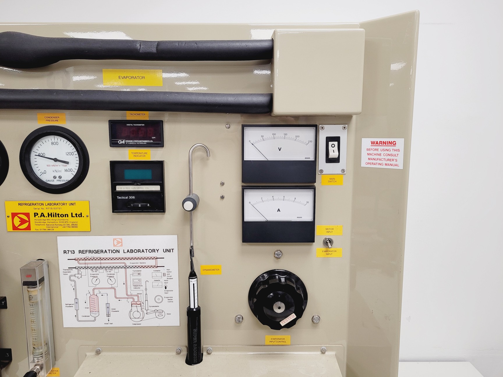 Image of PA Hilton R713 Refrigeration Laboratory Unit