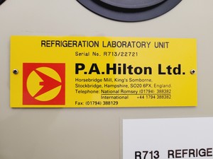 Thumbnail image of PA Hilton R713 Refrigeration Laboratory Unit