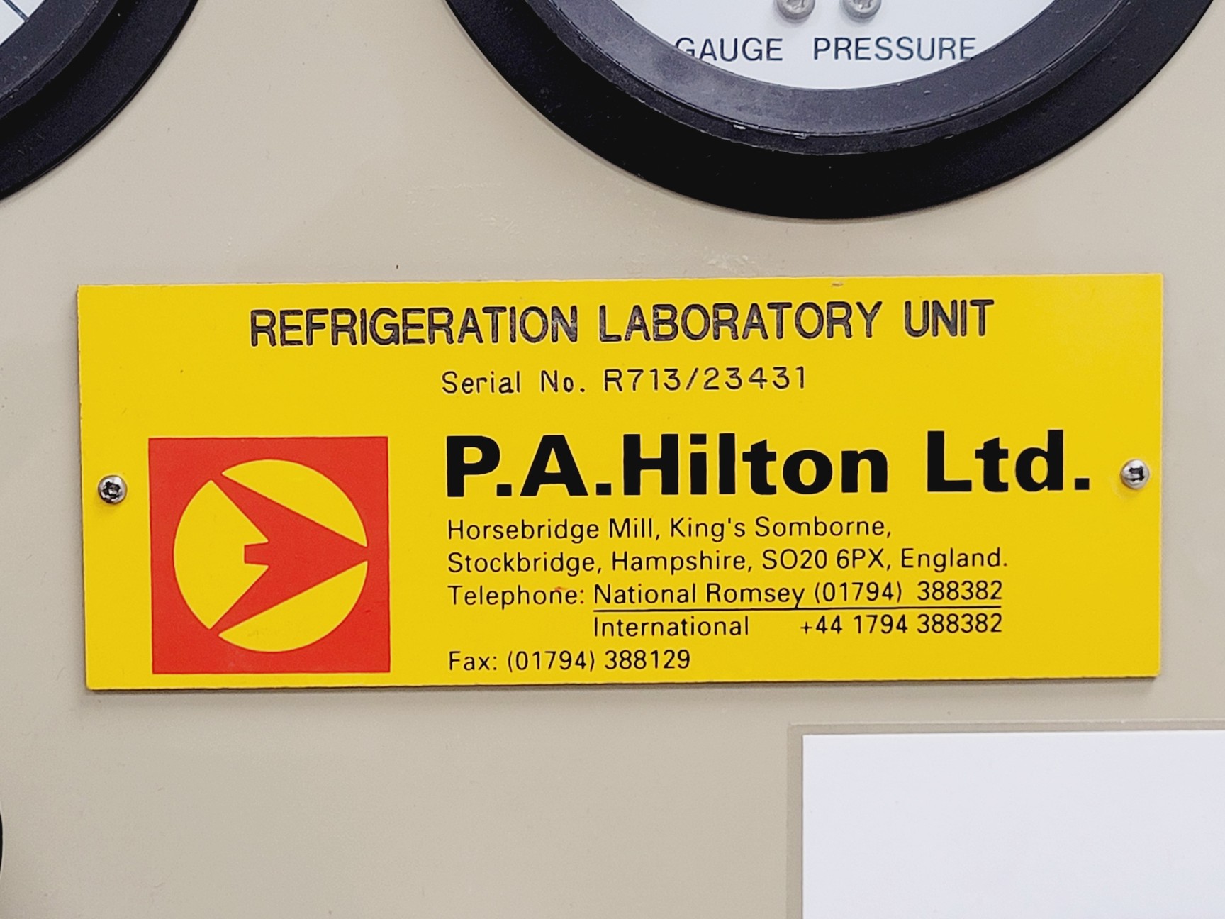 Image of PA Hilton R713 Refrigeration Laboratory Unit 