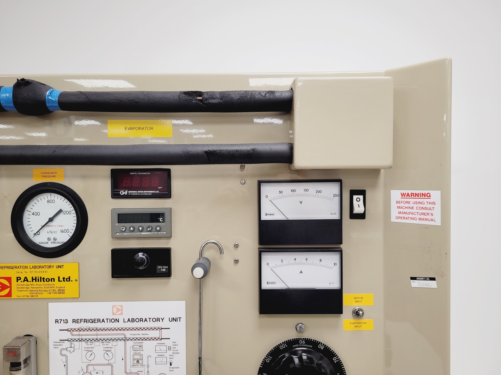Image of PA Hilton R713 Refrigeration Laboratory Unit 