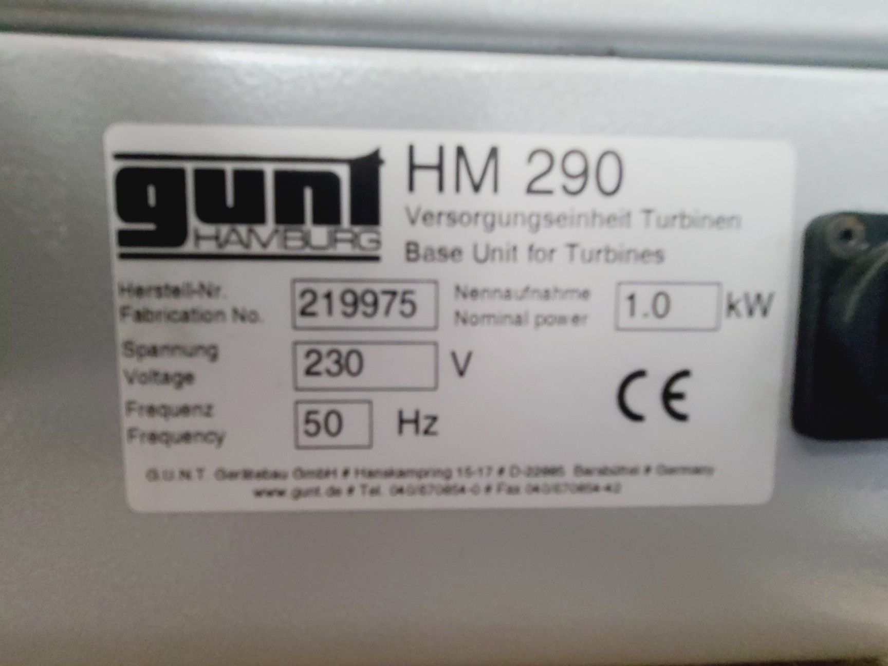 Image of Lot of 7 x GUNT HM290 Turbine Base Units Spares/Repair 