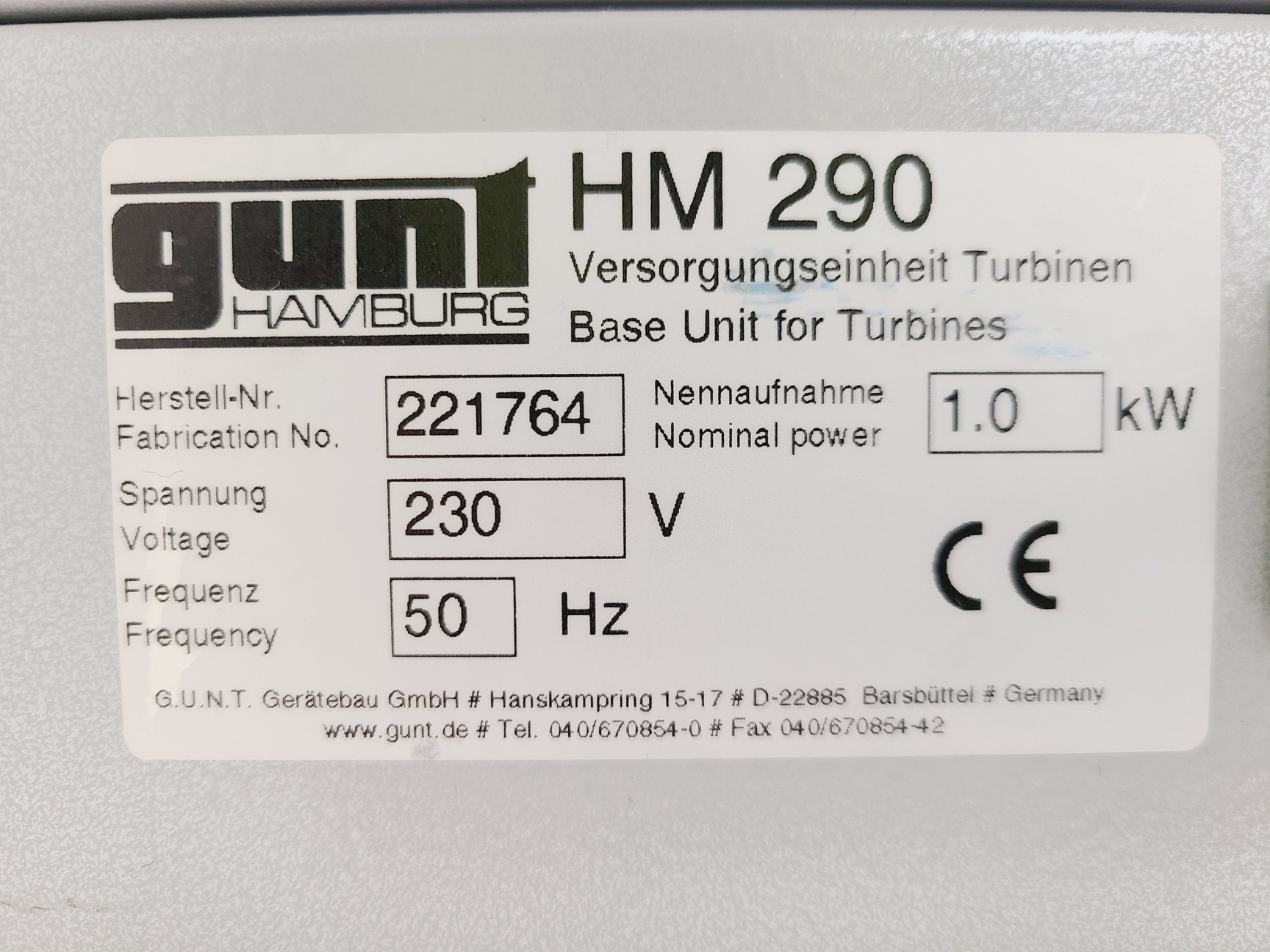 Image of Lot of 7 x GUNT HM290 Turbine Base Units Spares/Repair 