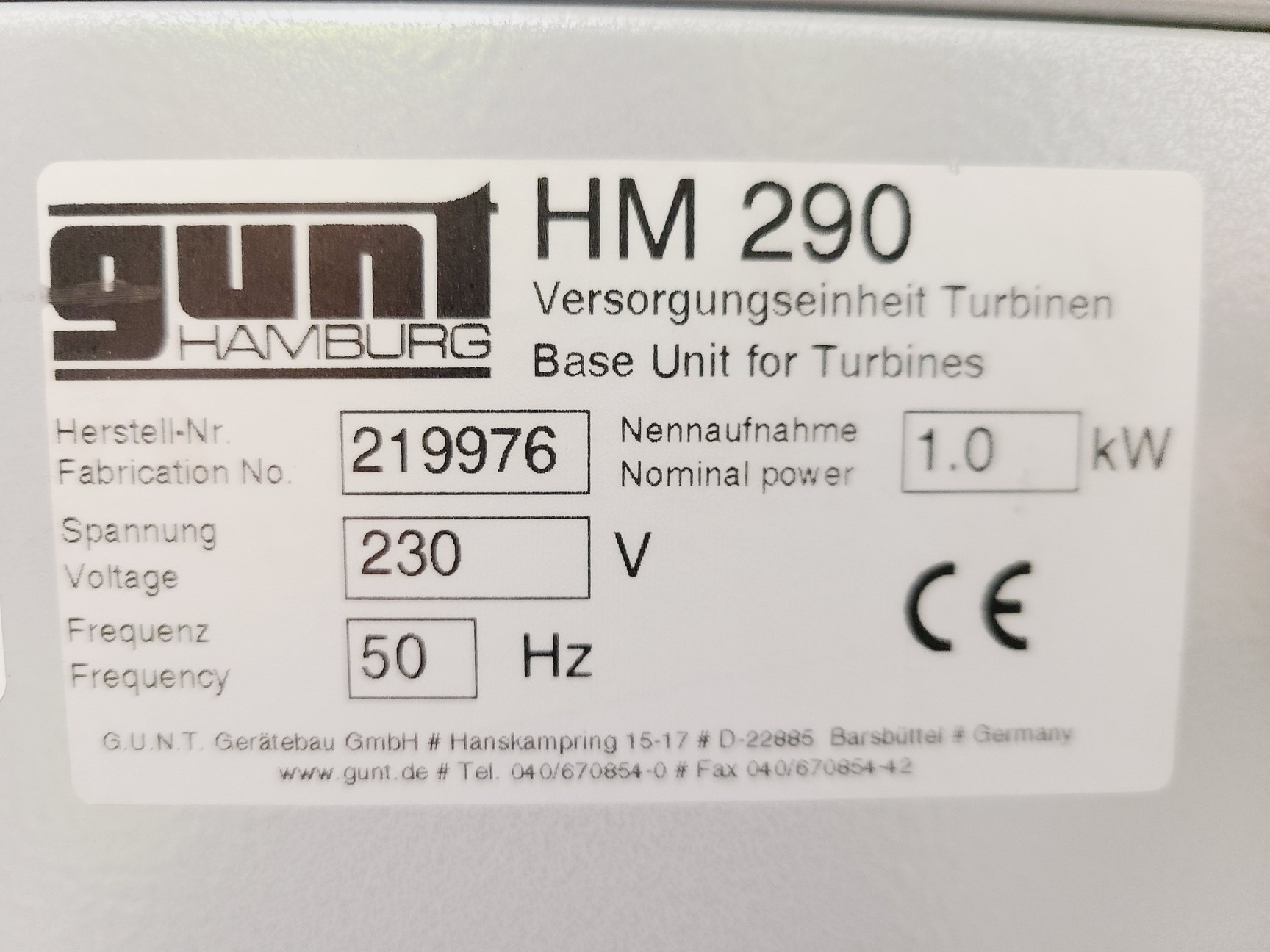 Image of Lot of 7 x GUNT HM290 Turbine Base Units Spares/Repair 